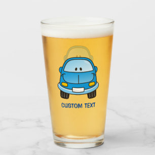 Copo De Pint Carro de desenho azul