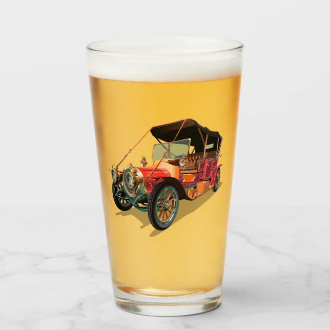 Copo De Pint Carro vintage (Frente (Preenchido))