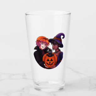 Copo De Pint Cartão de Fantasias de Halloween Feliz