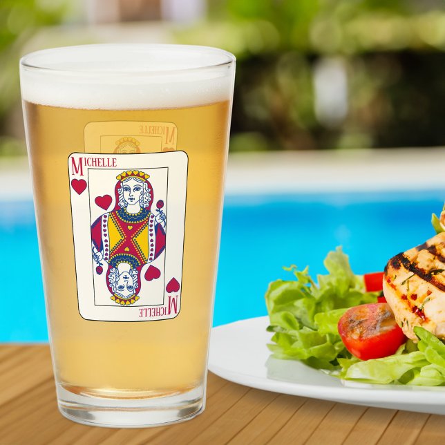 Copo De Pint Cartão de Reprodução de Nomes Personalizados da Ra (Criador carregado)