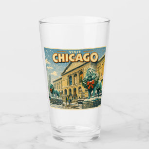 Copo De Pint cartaz do Instituto de Arte de Chicago no inverno