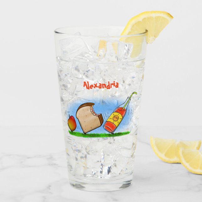 Copo De Pint Cartografia de formigas engraçadas (Gelo traseiro)