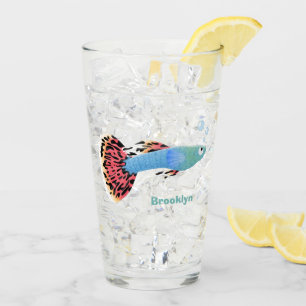 Copo De Pint Cartografia de peixe tropical de rico bonito