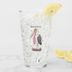 Copo De Pint Cartoon engraçado marabou