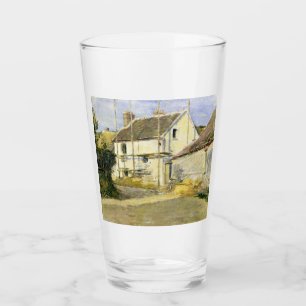 Copo De Pint Casa com Folha (Vintage Building Work)