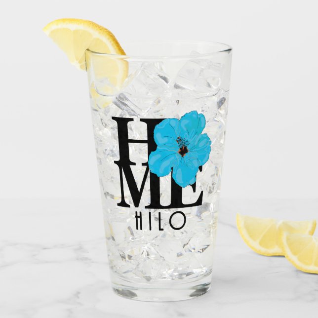 Copo De Pint CASA Hilo Havaí Hibisco Azul (Gelo frontal)