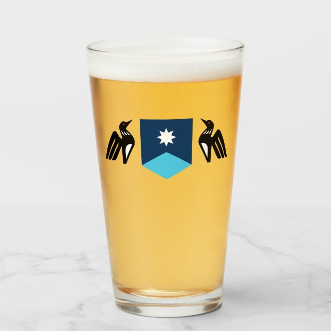 Copo De Pint Casaco de Armas de Minnesota (Frente (Preenchido))