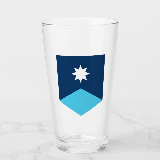 Copo De Pint Casaco de Armas de Minnesota (Frente)