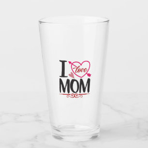 Copo De Pint Casal Presente Eu Amo Mamãe