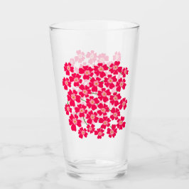Copo De Pint Casamento com Flores Magenta-Rosa Fantasy