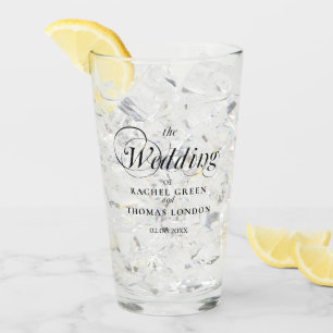 Copo De Pint Casamento de Caligrafia Elegante