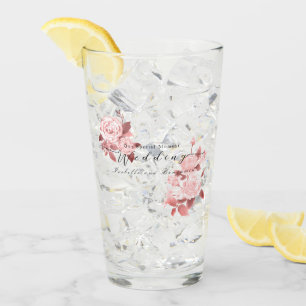 Copo De Pint Casamento de Rosa Chic Elegante