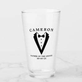 Copo De Pint Casamento Tuxedo Personalizado Padre do Horário