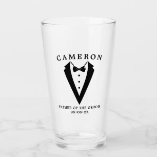 Copo De Pint Casamento Tuxedo Personalizado Padre do Horário