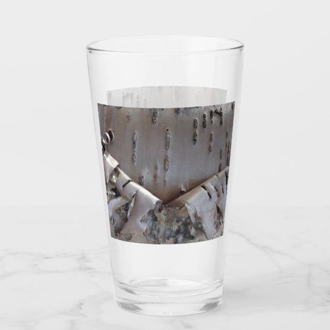 Copo De Pint Casca de Bétula Encaracolada Rústica (Frente)