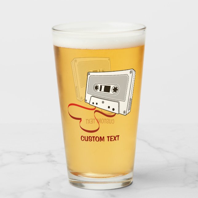Copo De Pint Cassete de áudio (Frente (Preenchido))
