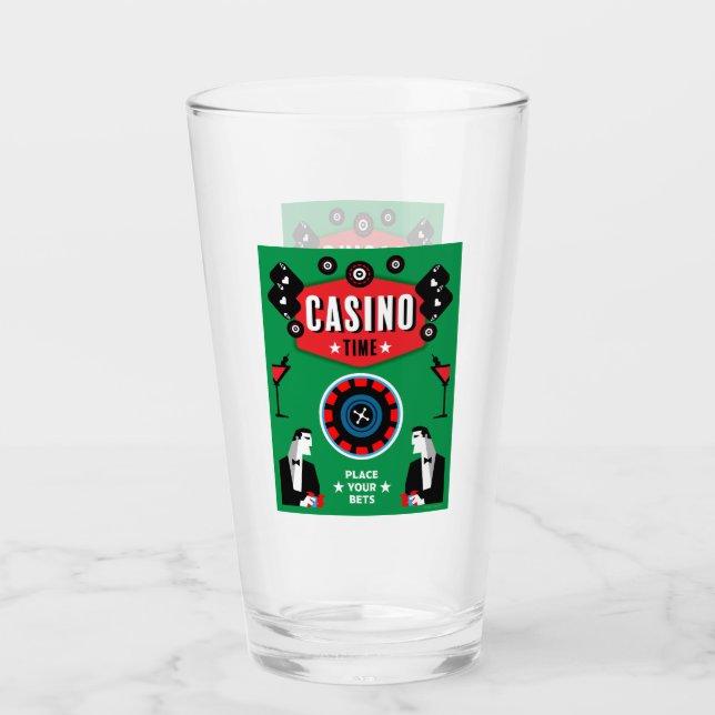 Copo De Pint Cassino Jogo de Poker Roleta  (Frente)