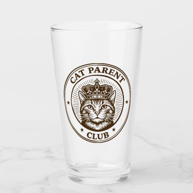 Copo De Pint Cat Parent Club – For Humans Owned by Cats (Frente)