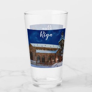 Copo De Pint Catedral de Dome na praça Dome em Riga, Letónia