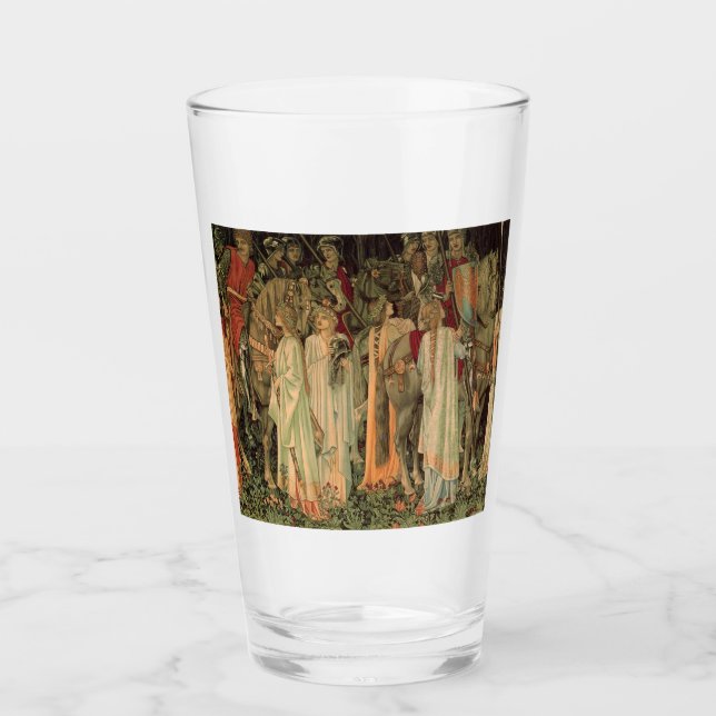 Copo De Pint Cavaleiros medievais da Mesa redonda (Frente)