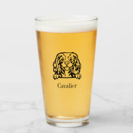 Copo De Pint Cavalier King Charles Spaniel Glass Tumbler