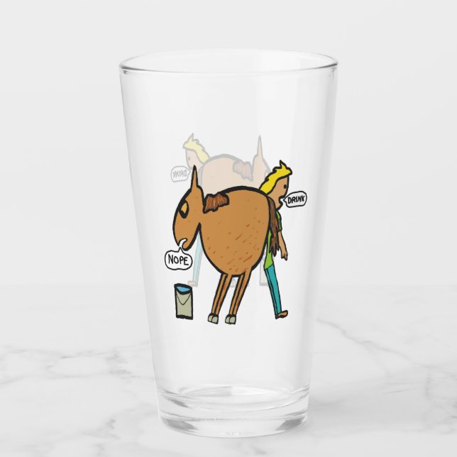 Copo De Pint Cavalo a Água (Frente)