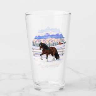 Copo De Pint Cavalo de Rascunho de Vanner Gypsy Bay Brown em Ne