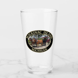 Copo De Pint Cavalo e Carruagem na Ilha Mackinac, Michigan