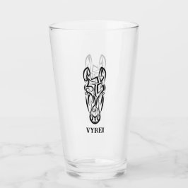 Copo De Pint Cavalo Tribal Negro e Branco