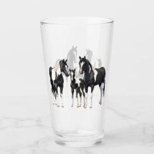 Copo De Pint Cavalos do Quarto de Pintura Preta