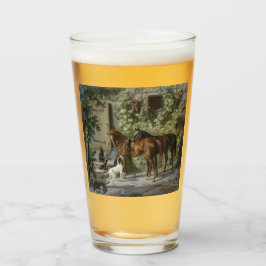 Copo De Pint Cavalos no Porch (por Albrecht Adam)