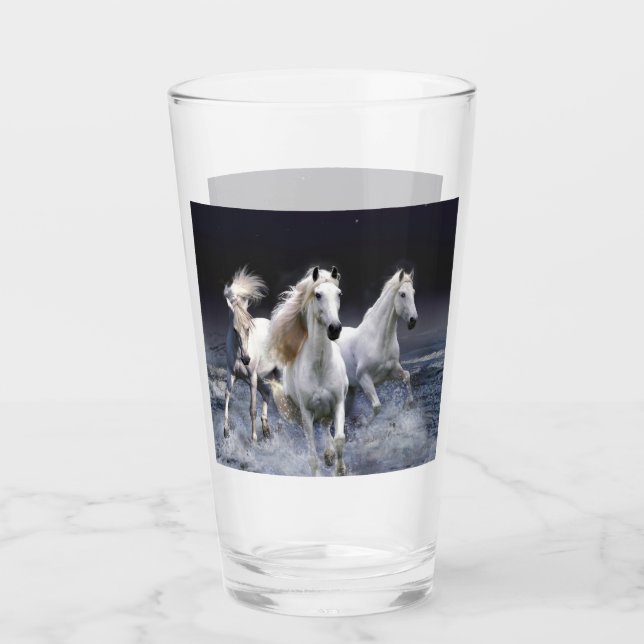 Copo De Pint Cavalos travesseiros decorativos (Frente)