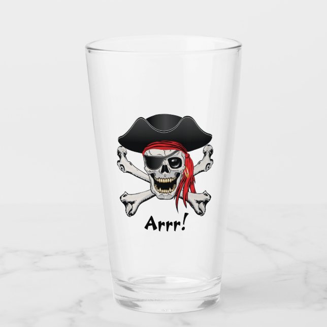 Copo De Pint Caveira Pirata (Frente)