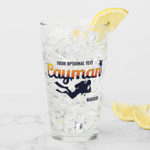 Copo De Pint Cayman Islands Scuba Diver Personalizado
