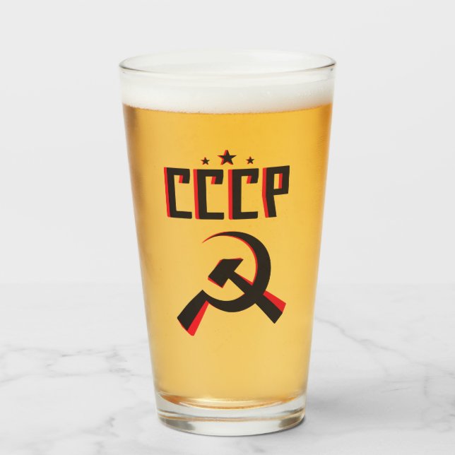 Copo De Pint CCCP Caneca-ski (Frente (Preenchido))