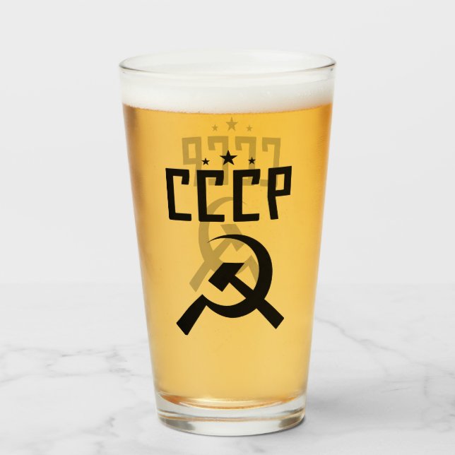 Copo De Pint CCCP Caneca-ski (Frente (Preenchido))