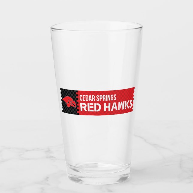 Copo De Pint Cedar Primavera Red Hawks (Frente)