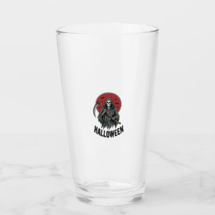 Copo De Pint Ceifador Halloween Arte de Gravura Vintage_1