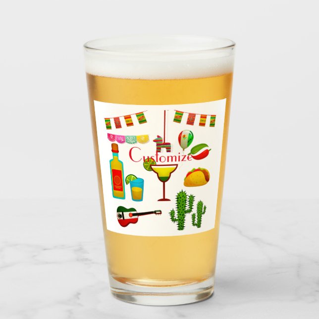 Copo De Pint Celebração Cinco de Mayo Thunder_Cove (Frente (Preenchido))