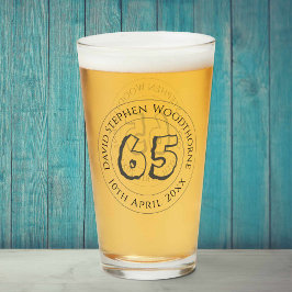 Copo De Pint Celebração comemorativa de aniversário personaliza