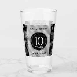 Copo De Pint Celebração do Aniversário de Casamento de 10 Tin