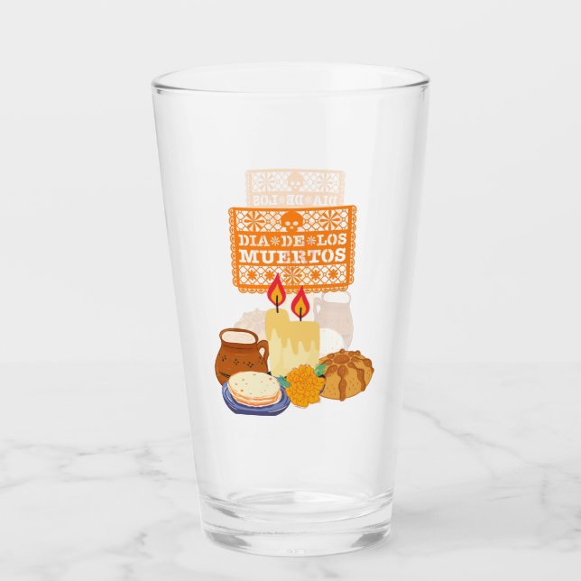 Copo De Pint Celebração do Dia De Los Muertos (Frente)
