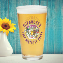 Celebração do Vidro aniversário de 21 anos de Idad