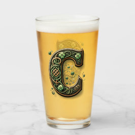Copo De Pint Celtic Monogram Pint Glass