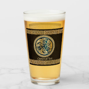 Copo De Pint Celtic Wolf Knotwork Triad