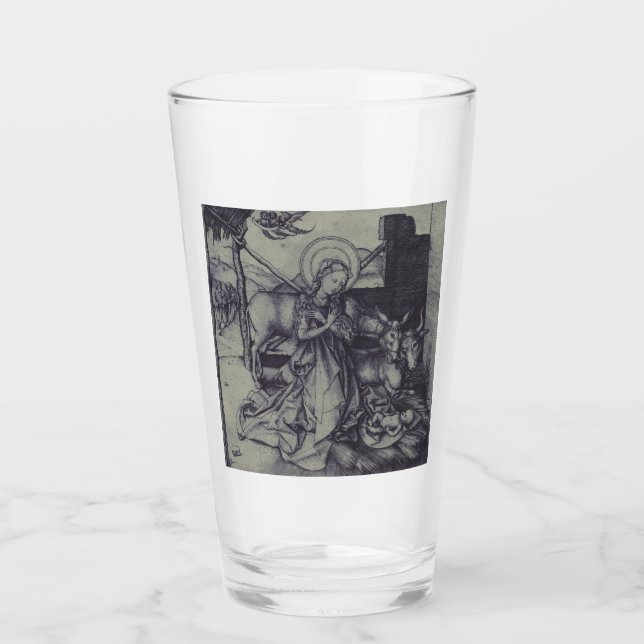 Copo De Pint Cena de Natividade Antiga og Jesus Cristo (Frente)