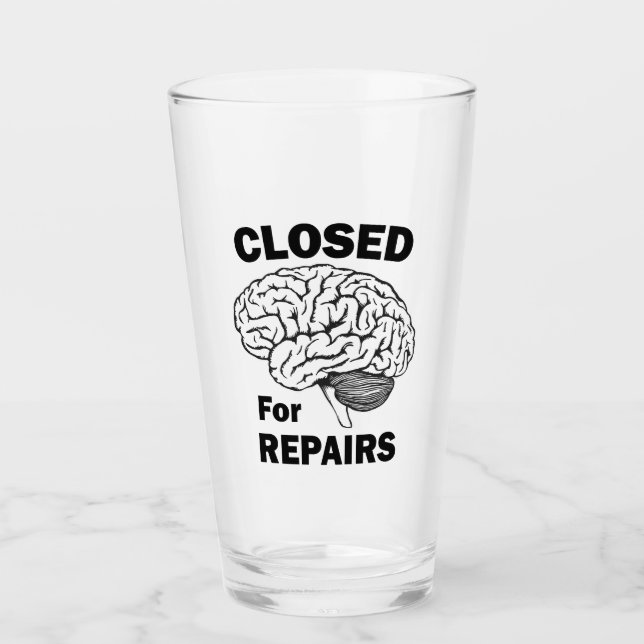Copo De Pint Cérebro Fechado Para Reparações (Frente)
