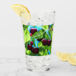 Copo De Pint Cerejas Perdidos De Ramais Vermelho Cereja Verde