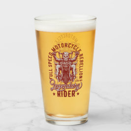 Copo De Pint Cerveja de Rebelião de Motocicleta em Plena Veloci