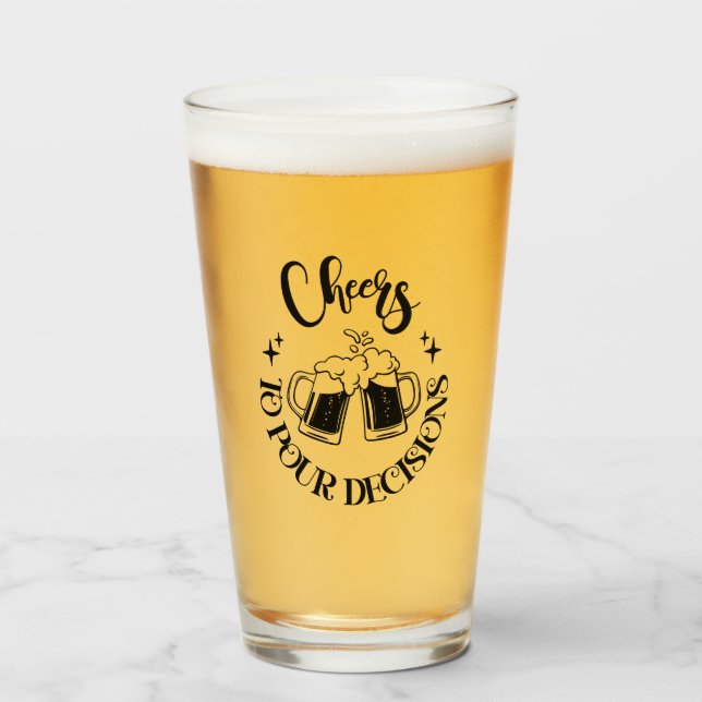 Copo De Pint Cerveja Divertida (Frente (Preenchido))